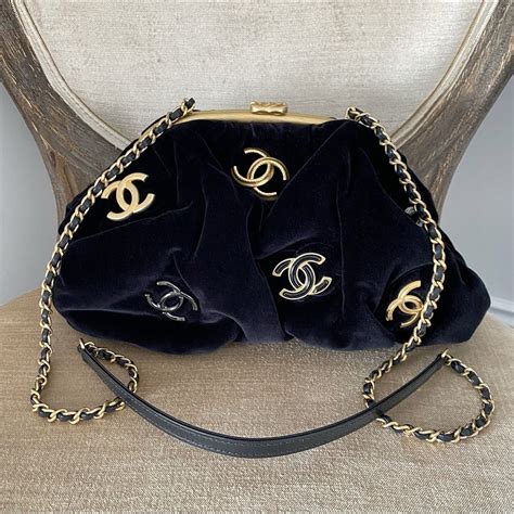 chanel velvet shoulder bag|chanel velvet bag price.